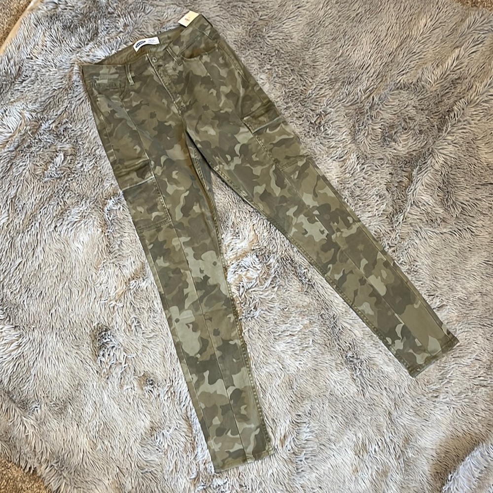 NWT Old Navy camo rockstar, super skinny high rise stretch jeans 10 TALL